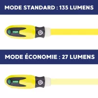 Lampe led atex pour casque pompier, batterie rechargeable, AS-R MSA