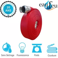 Tuyau pompier Remiflex Spécial DN45 longueur 40m DSP rouge