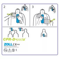 Electrode défibrillateur adulte CPRD AED Plus Zoll