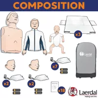 Lot de 3 mannequins QCPR - Pack rcp famille Laerdal