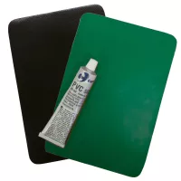 Kit de réparation PVC vert pour matelas à dépression