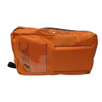 Sac de secours tissu orange 28,5x17,5x10,5 cm à remplir