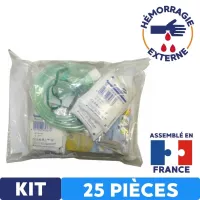 Kit Hémorragie Externe 25 pièces pour zone non garrotable