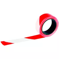 Ruban de signalisation Rubalise blanc et rouge - 100m x 5cm