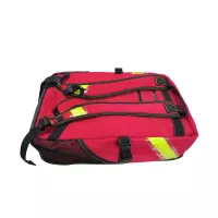 Sac à dos rouge de secours 55x34,5x22cm 35L avec aménagement intérieur