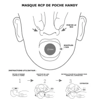 Masque bouche à bouche de poche