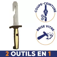 couteau Rescue Tool est multifonction