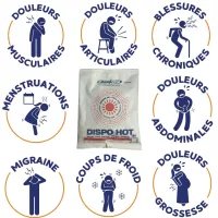 Poche de chaud instantané à usage unique - Lot de 25