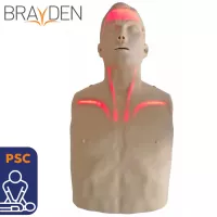 Mannequin secourisme lumineux Brayden à LED rouge