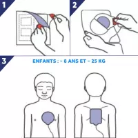 Électrode défibrillateur enfant Pedi Padz II AED Plus Zoll