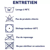 Enveloppe bactériostatique double face 90°