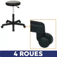 Tabouret médical réglable 5 roulettes