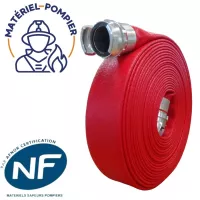 Tuyau pompier Remiflex Spécial DN45 longueur 40m DSP rouge