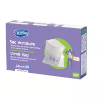 Sac vomitoire Care Bag avec tampon super absorbant - Boîte de 20