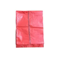 Sac plastique rouge pour déchets - Rouleau de 25