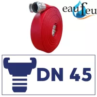 Tuyau pompier Remiflex Spécial DN45 longueur 40m DSP rouge