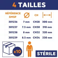 Sonde endotrachéale avec ballonnet Medtronic Shiley - La boîte de 10