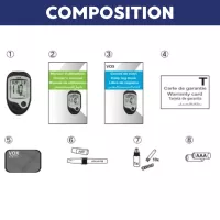 Glucomètre parlant VOX avec écran LCD