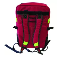 Sac à dos rouge de secours 55x34,5x22cm 35L avec aménagement intérieur