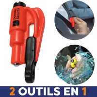 Coupe ceinture et brise vitre Resqme Porte clés 2en1