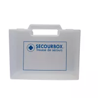 Trousse de secours plastique rigide à remplir 22,2x16x4cm